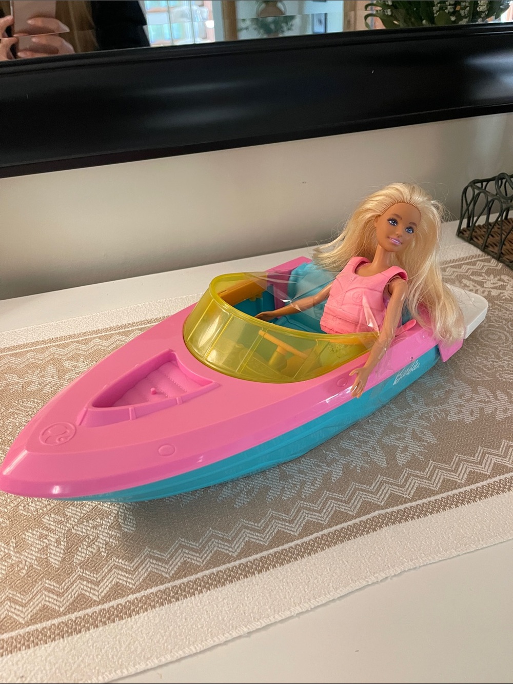 Barbie speedboat and doll